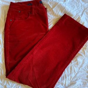 Talbots Red Corduroy Pant 14w